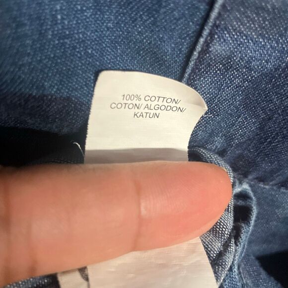 Lucky brand “California fit” camouflage denim pocket button up XXL #701 - Picture 7 of 9